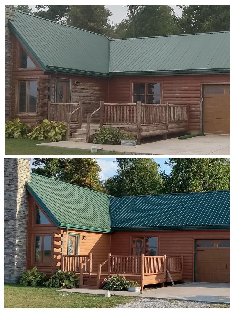 Log House Staining