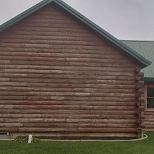 Log House Staining in Springfield, OH 1